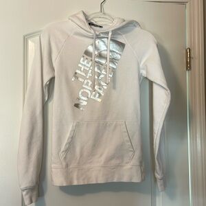 North face white hoodie